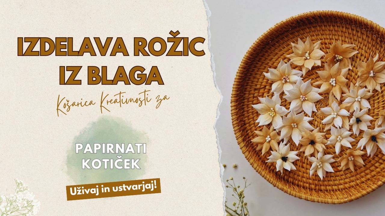 Izdelava rožic iz blaga